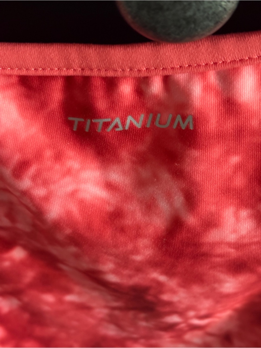 Columbia Titanium XL Pink Coral Tie Dye Ruched Athletic Tank Built In Bra - Picture 5 of 8